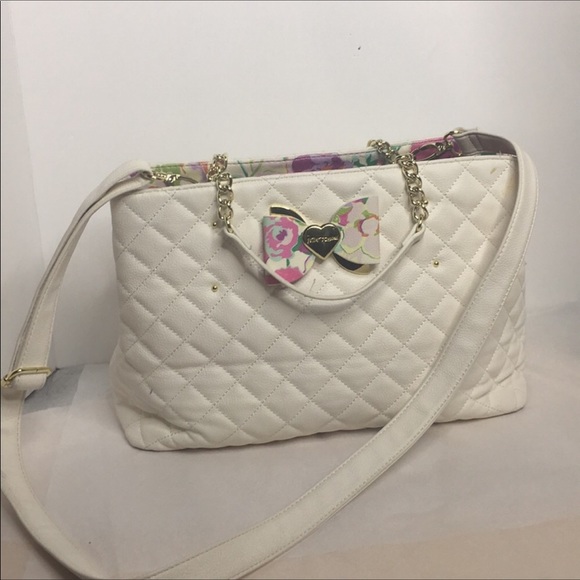 Betsey Johnson Handbags - Betsey Johnson satchel with Crossbody strap